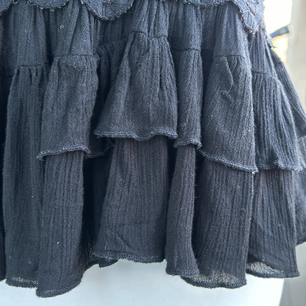 🚫 SOLD Free People Adell Cami Y2K Fairycore Black M - Picture 6 of 11